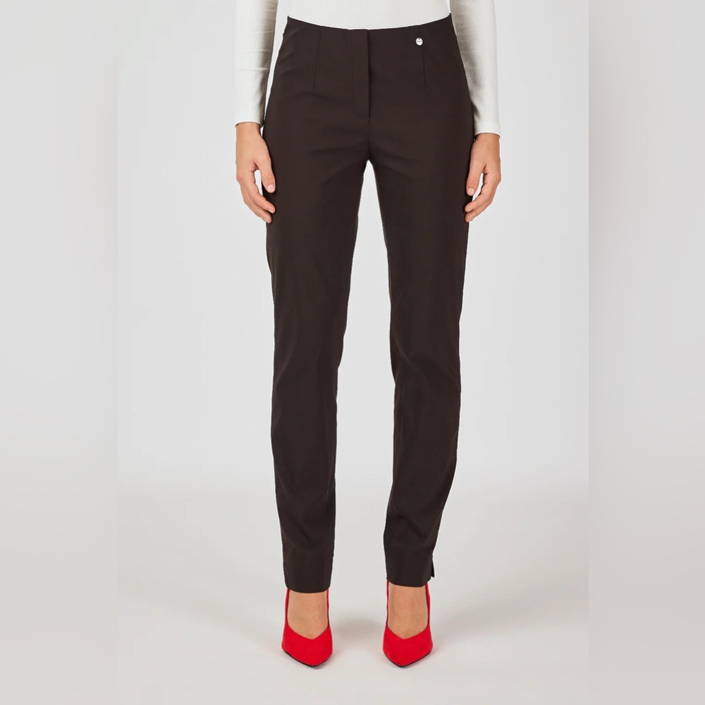 NWT Robell Modell Marie Stretch Brown Trouser Pant